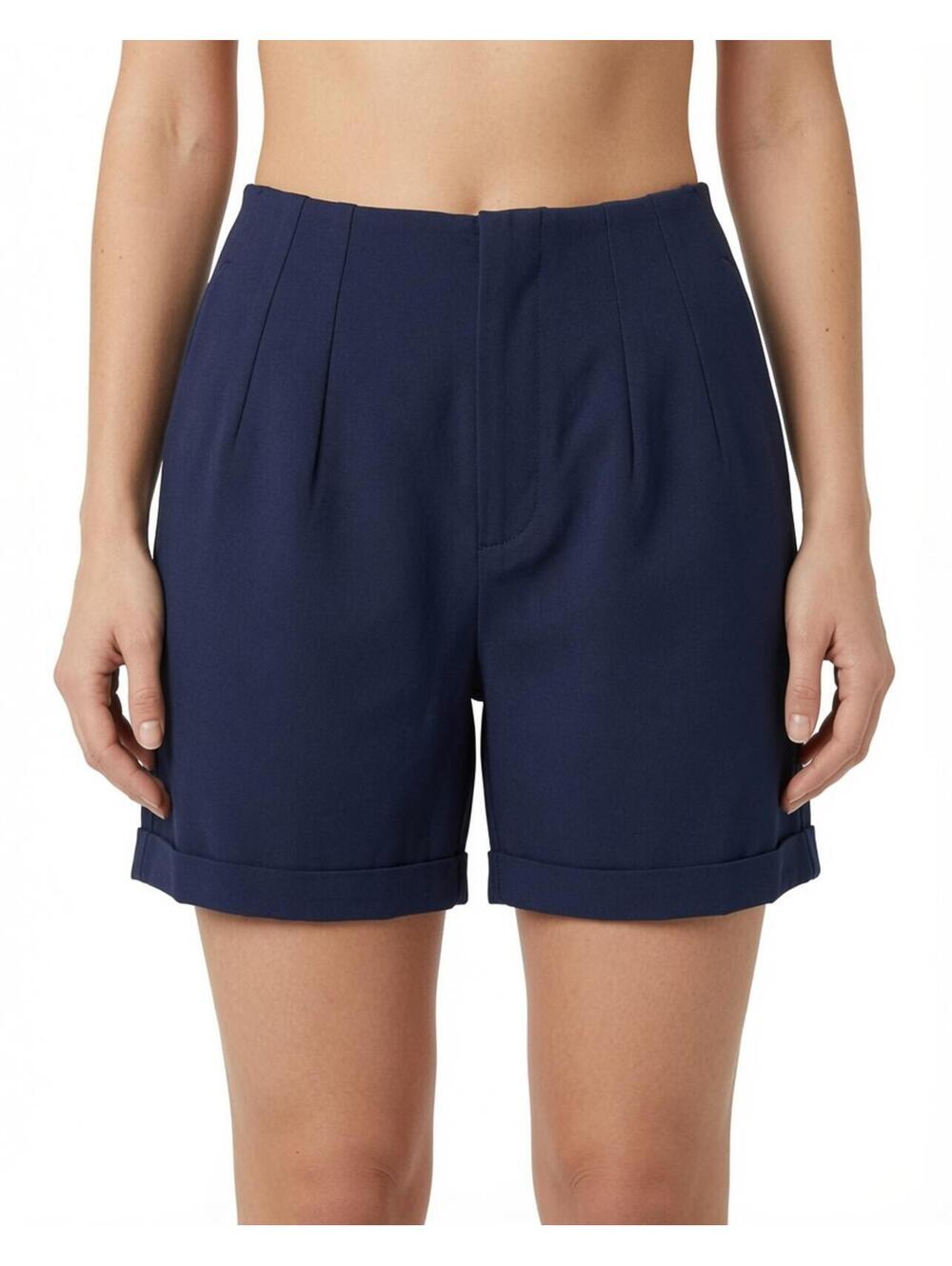NWT Halara Women's Navy Pleated Casual Shorts Size Medium